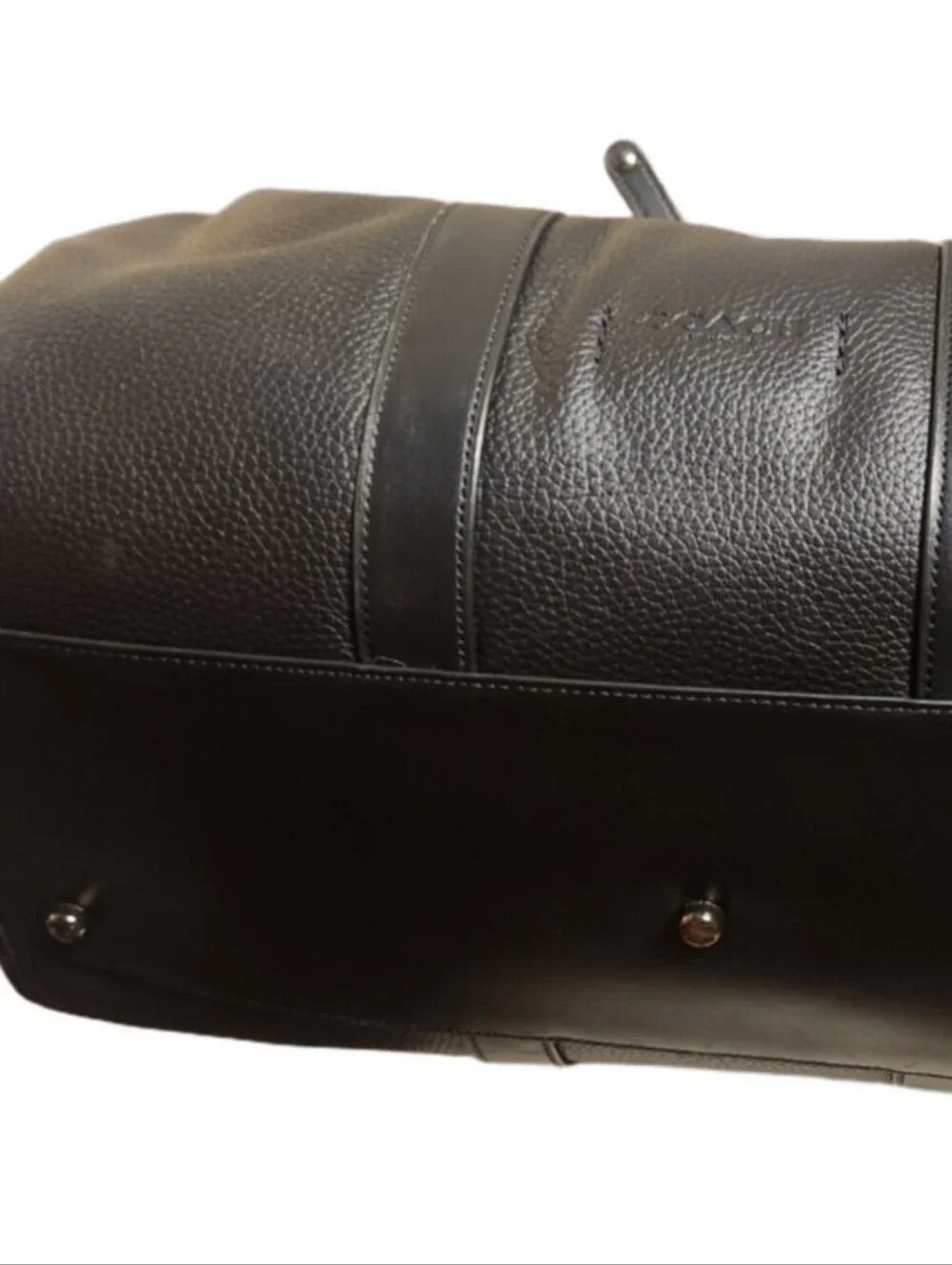 Coach Gotham Black Leather  Duffle Bag
